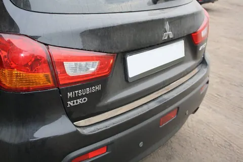 Кромка багажника (нерж.) Carmos - Турецька сталь для Mitsubishi ASX 2010-2023 рр — Mitsubishi ASX 2010-2023 гг. DianaParts