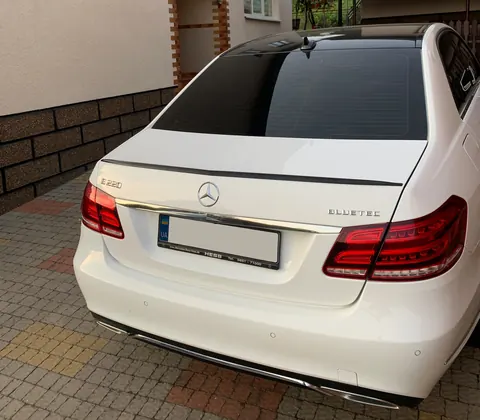 Спойлер LIP (Sunplex, чорний) (130,5см* 5,8см) для Mercedes E-сlass W212 2009-2016 рр — Mercedes E-сlass W212 2009-2016 гг. DianaParts
