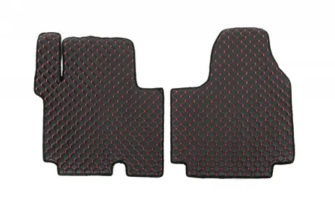 Килимки з екошкіри EcoRed (2 шт, 2-20261) для Opel Vivaro 2001-2015 рр — Opel Vivaro 2001–2015 гг. DianaParts