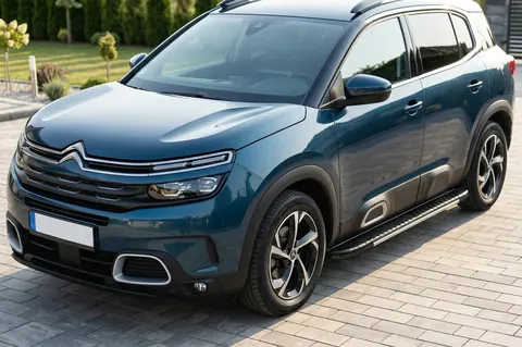 Бокові пороги Bosphore Grey (2 шт., алюміній) для Citroen C5 Aircross 2017-2025 рр — Citroen C5 Aircross 2017-2025 гг. DianaParts