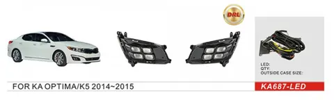 Противотуманки 2013-2015 (галогенні) для Kia Optima рр — Kia Optima 2010-2016 гг. DianaParts