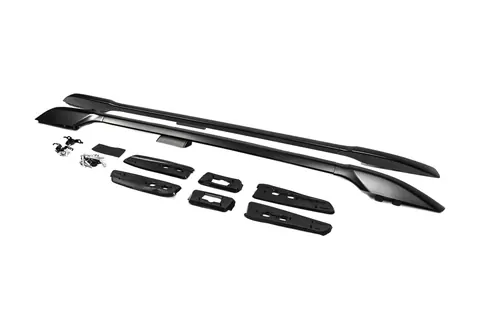 Рейлінги оригінальний дизайн (Чорні, 2 шт) для Toyota Land Cruiser Prado 150 2009-2023 рр — Toyota Land Cruiser Prado 150 2009-2023 гг. DianaParts