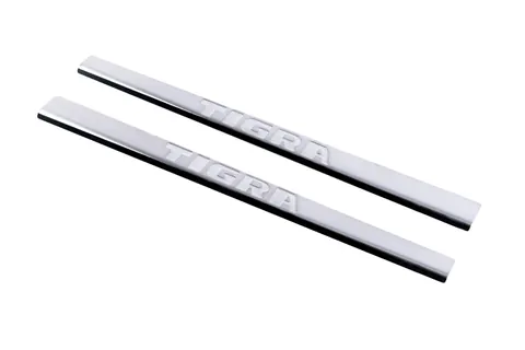 Накладки на пороги Carmos (2 шт, нерж.) для Opel Tigra 2001-2009 рр — Opel Tigra 2001-2009 гг. DianaParts