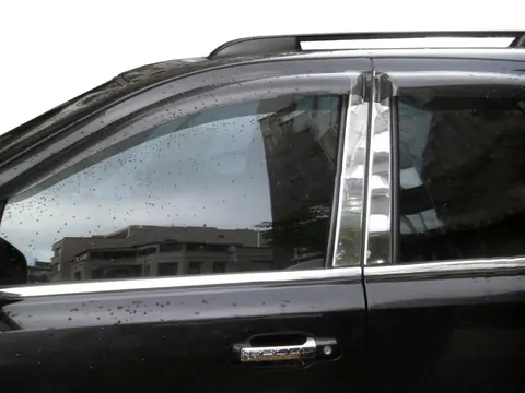Хром на дверні стійки (8 шт, нерж) для Kia Sorento II XM 2009-2014 рр — Kia Sorento II XM 2009-2014 гг. DianaParts