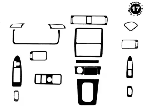 Накладки на панель Карбон для Toyota Camry 2001-2006 рр — Toyota Camry 2001-2006 гг. DianaParts