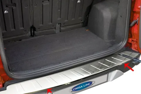 Накладка на задній бампер (2013-2017, нерж) для Ford Ecosport рр — Ford Ecosport 2013-2022 гг. DianaParts