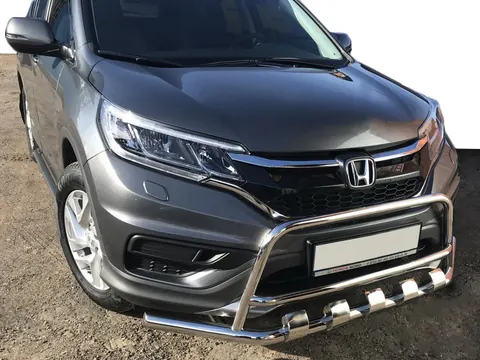 Передній захист WT003-ST-V2 (нерж.) для Honda CRV 2012-2016 рр — Honda CRV 2012-2016 гг. DianaParts