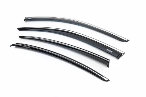 Вітровики з хром молдингом SD (4 шт, Niken) для Volkswagen Passat B8 2015-2023 рр — Volkswagen Passat B8 2015-2023 гг. DianaParts