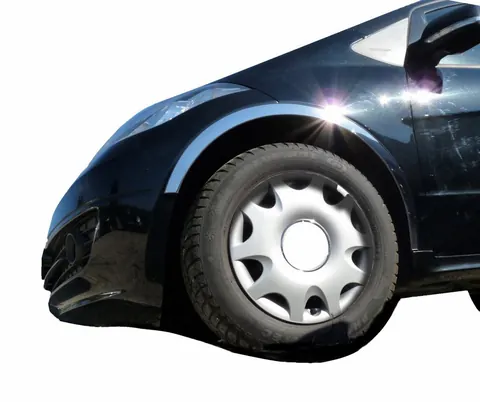 Накладки на арки (4 шт, нерж) для Mercedes A-сlass W169 2004-2012 рр — Mercedes A-сlass W169 2004-2012 гг. DianaParts