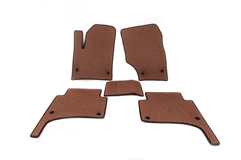 Килимки EVA (цегляні) для Volkswagen Touareg 2002-2010 рр — Volkswagen Touareg 2002–2010 гг. DianaParts
