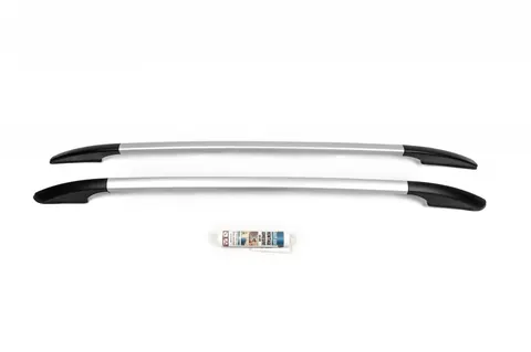 Рейлінги OmsaLine Solid (2 шт, сірі) для Nissan Qashqai 2014-2021 рр — Nissan Qashqai 2014-2021 гг. DianaParts