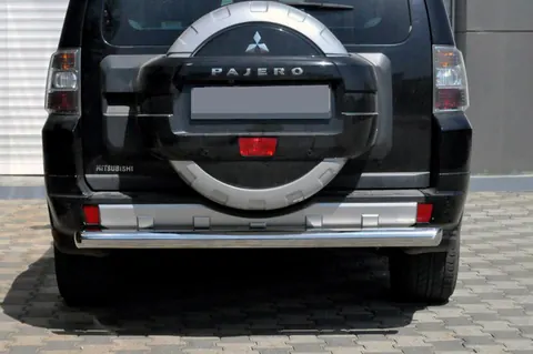 Задня дуга AK002 (нерж.) для Mitsubishi Pajero Wagon IV 2006-2021 рр — Mitsubishi Pajero Wagon IV 2006-2021 гг. DianaParts