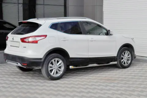 Бічні труби (2014-2017, 2 шт., нерж.) для Nissan Qashqai рр — Nissan Qashqai 2014-2021 гг. DianaParts