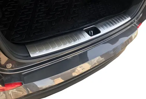 Накладка на задній поріг багажника OmsaLine (нерж) для Hyundai Tucson TL 2016-2021 рр — Hyundai Tucson TL 2016-2021 гг. DianaParts