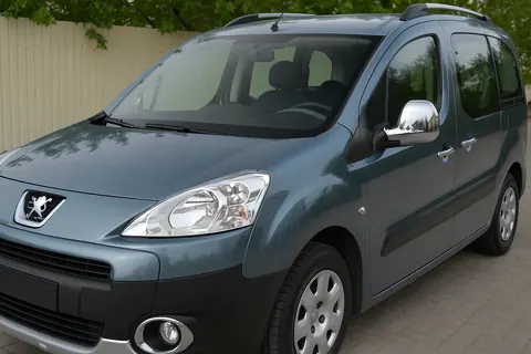Накладки на дзеркала 2008-2012 (2 шт., нерж.) для Peugeot Partner Tepee рр — Peugeot Partner Tepee 2008-2018 гг. DianaParts