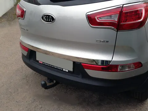 Кромка багажника (нерж.) OmsaLine - Італійська нержавійка для Kia Sportage 2010-2015 рр — Kia Sportage 2010-2015 гг. DianaParts