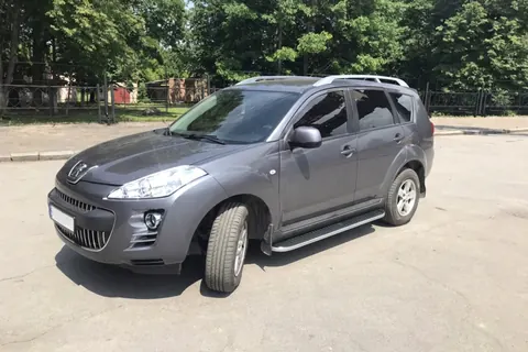 Бокові пороги Tayga (2 шт., алюміній) для Peugeot 4007 2007-2013 рр — Peugeot 4007 2007-2013 гг. DianaParts