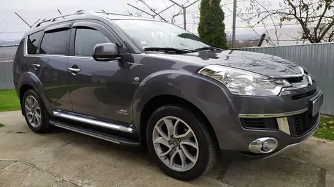 Бокові пороги Bosphorus Grey (2 шт., алюміній) для Peugeot 4007 2007-2013 рр — Peugeot 4007 2007-2013 гг. DianaParts