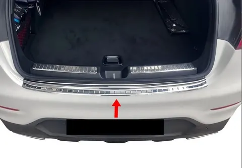 Накладка на задній бампер Carmos (нерж) для Mercedes GLC coupe C253 2016-2023 рр — Mercedes GLC coupe C253 2016-2023 гг. DianaParts
