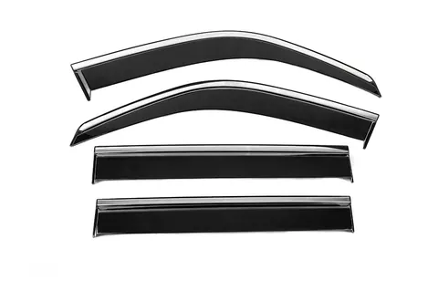 Вітровики з хромованим молдингом Niken Luxury (4 шт) для Lexus LX470 1998-2007 рр — Lexus LX470 1998-2007 гг. DianaParts