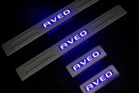 Накладки на пороги Libao (4 шт., Нерж.) для Chevrolet Aveo T300 2011-2020 рр — Chevrolet Aveo T300 2011-2020 гг. DianaParts