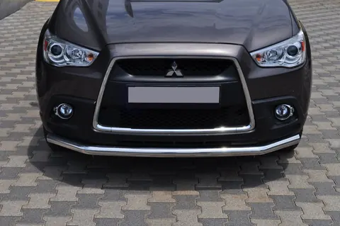Передній захист ST008 (нерж.) для Mitsubishi ASX 2010-2023 рр — Mitsubishi ASX 2010-2023 гг. DianaParts