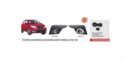 Протитуманки 2018-2021 (2 шт, галогенні) для Renault Sandero рр — Renault Sandero 2013-2022 гг. DianaParts