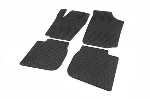 Гумові килимки (4 шт, Polytep) для Skoda Rapid 2012-2019 рр — Skoda Rapid 2012-2019 гг. DianaParts