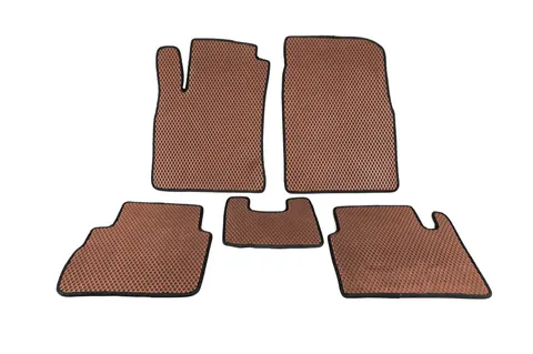 Килимки EVA (Коричневий) для Nissan Tiida 2004-2011 рр — Nissan Tiida 2004-2011 гг. DianaParts