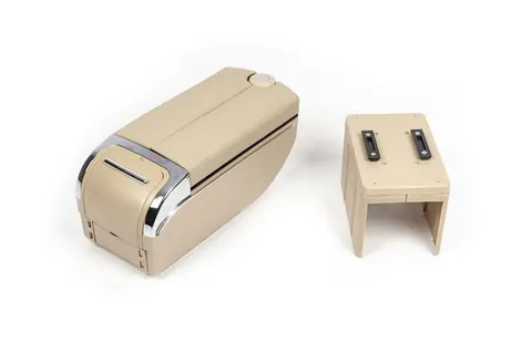 Універсальний підлокітник із USB (бежевий) — Универсальные аксессуары DianaParts