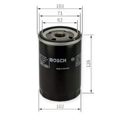 Фільтр масляний Mitsubishi L 200 2.5D,TD,DI-D 96- BOSCH
