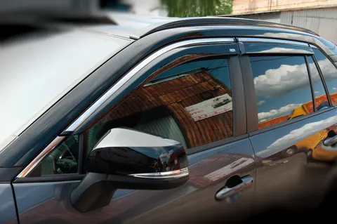 Вітровики з хромованим молдингом (4 шт, Niken) для Toyota Rav 4 2019- рр — Toyota Rav 4 2019- гг. DianaParts