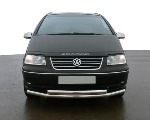 Передня подвійний захист ST014 (нерж) 60 на 42 мм для Volkswagen Sharan 1995-2010 рр — Volkswagen Sharan 1995-2010 гг. DianaParts