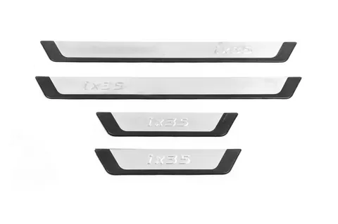 Накладки на пороги Omsa Flexill (4 шт, нерж) для Hyundai IX-35 2010-2015 рр — Hyundai IX-35 2010-2015 гг. DianaParts