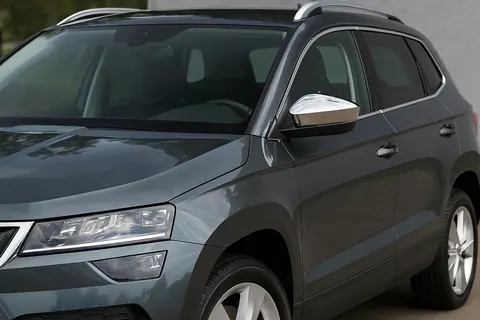 Накладки на дзеркала (2 шт, нерж.) Carmos для Skoda Karoq 2018- рр — Skoda Karoq 2018- гг. DianaParts