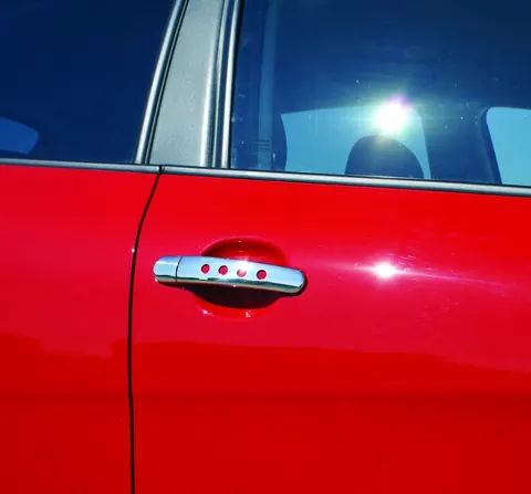 Накладки на ручки з дірочками (4 шт, нерж) Carmos - Турецька сталь для Skoda Superb 2001-2009 рр — Skoda Superb 2001-2009 гг. DianaParts