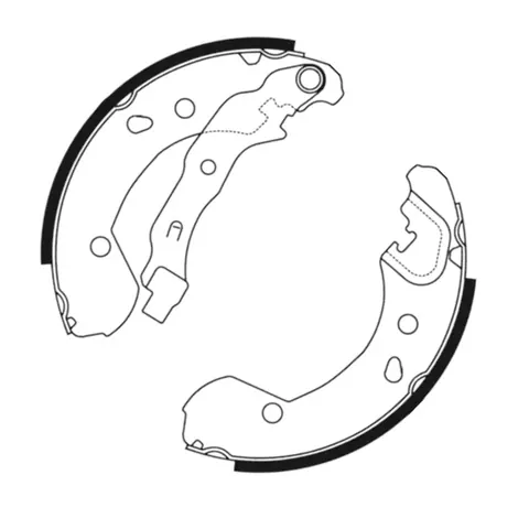 Колодки барабанні Nissan Tiida 07-, Note 06- (203x38) (ABE)