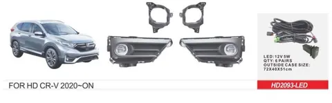 Противотуманки 2019-2022 US-type (LED V1) для Honda CRV рр — Honda CRV 2017-2022 гг. DianaParts