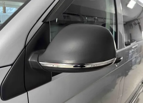 Смужки на дзеркала (2 шт., нерж) для Volkswagen T5 2010-2015 рр — Volkswagen T5 2010-2015 гг. DianaParts