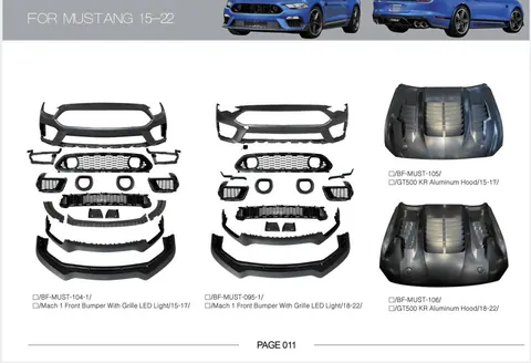 Комплект обвісів для Ford Mustang 2015-2023 рр — Ford Mustang 2015-2023 гг. DianaParts