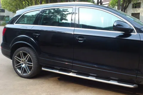 Бокові пороги OEM (2 шт., Алюміній) для Ауди Q7 2005-2015 рр — Audi Q7 2005-2015 гг. DianaParts