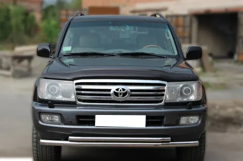 Передній захист ST014 (нерж.) d60/42 для Toyota Land Cruiser 100 1998-2007 рр — Toyota Land Cruiser 100 1998-2007 гг. DianaParts