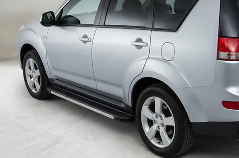 Бокові пороги Maya V1 (2 шт., алюміній) для Citroen C-Crosser 2007-2013 рр — Citroen C-Crosser 2007-2013 гг. DianaParts