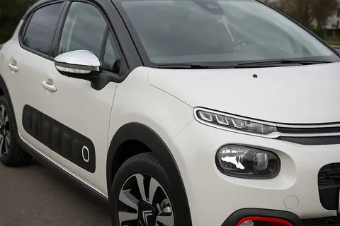 Накладки на дзеркала (2 шт, нерж) Carmos - Турецька сталь для Citroen C-3 2016-2023 рр — Citroen C-3 2016-2023 гг. DianaParts