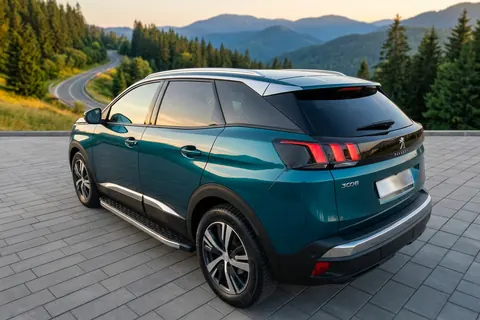 Бокові пороги BlackLine (2 шт, алюміній) для Peugeot 3008 2016-2023 рр — Peugeot 3008 2016-2023 гг. DianaParts