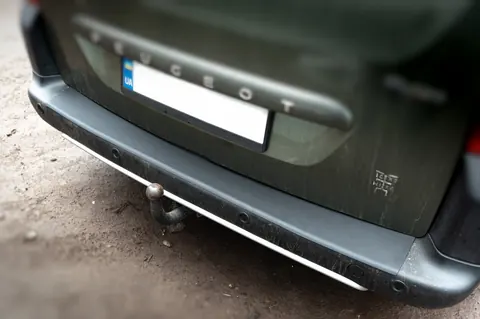 Накладки на задній бампер ABS (пласт.) для Peugeot Partner Tepee 2008-2018 рр — Peugeot Partner Tepee 2008-2018 гг. DianaParts