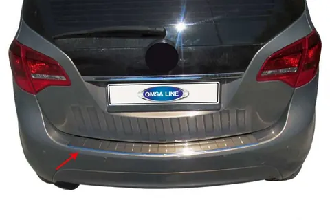 Накладка на задній бампер OmsaLine (нерж.) для Opel Meriva 2010-2017 рр — Opel Meriva 2010-2017 гг. DianaParts
