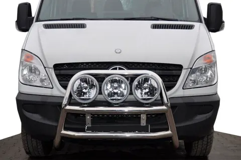 Кенгурятник високий WT018 (нерж.) для Mercedes Sprinter W906 2006-2018 рр — Mercedes Sprinter W906 2006–2018 гг. DianaParts