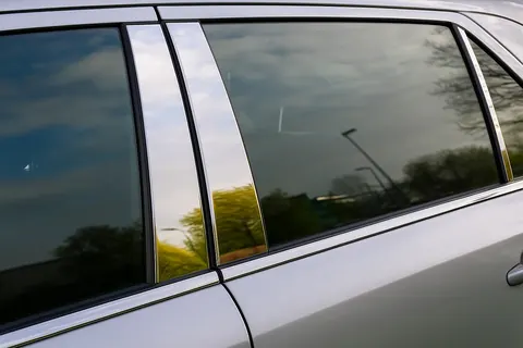 Молдинг дверних стійок (6 шт, нерж.) для Mercedes E-сlass W210 1995-2002 рр — Mercedes E-сlass W210 1995-2002 гг. DianaParts
