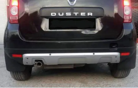 Накладка на задній бампер (ABS, сіра) для Renault Duster 2008-2017 рр — Renault Duster 2008-2017 гг. DianaParts